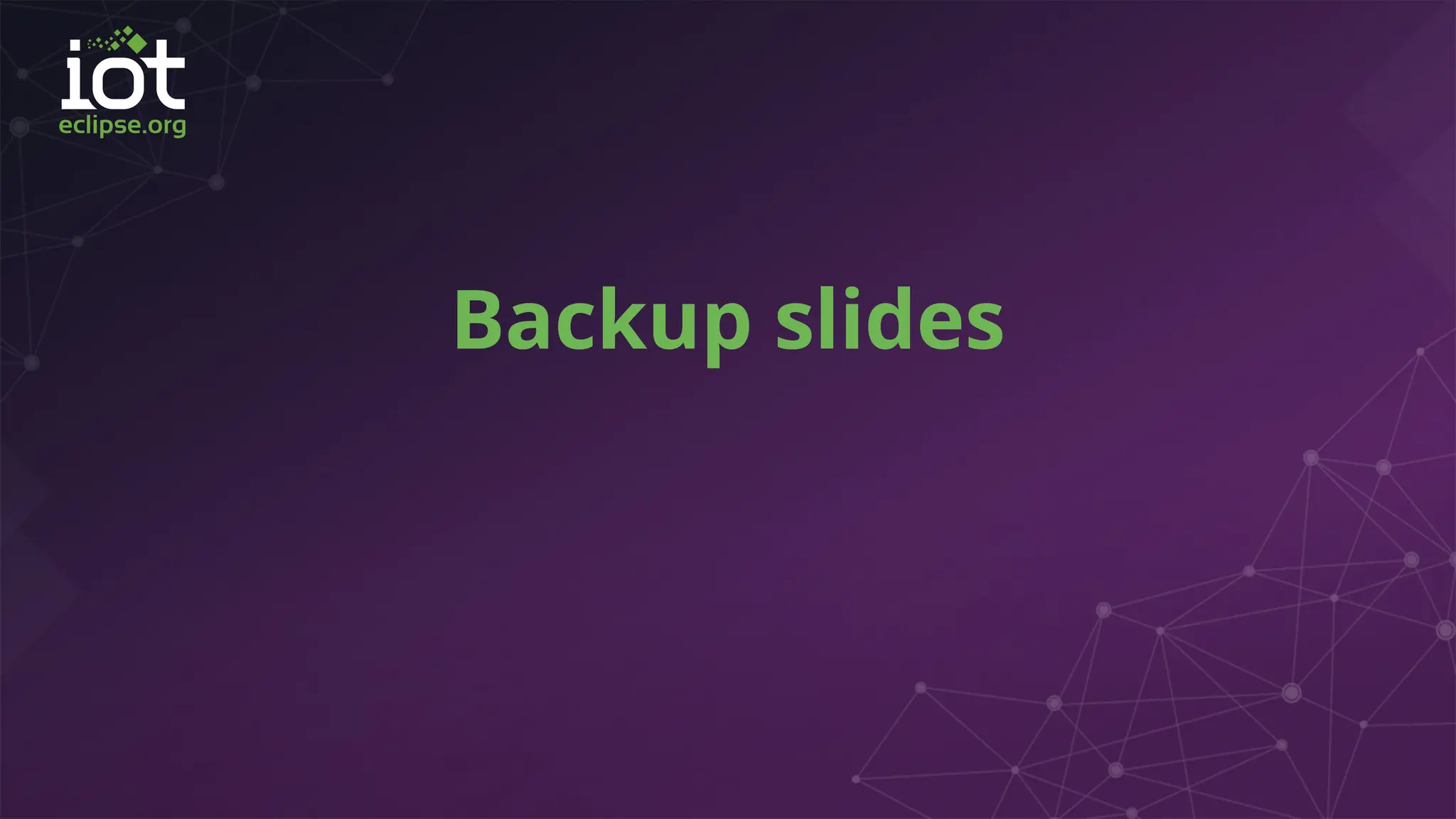Backup slides
 