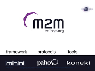 protocolsframework tools
7-May-2013 Copyright (c) 2013, Eclipse Foundation, Inc. Made available under the Eclipse Public License 1.0 31
 