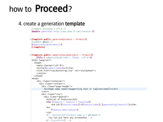 how to Proceed?
4. create a generation template
 