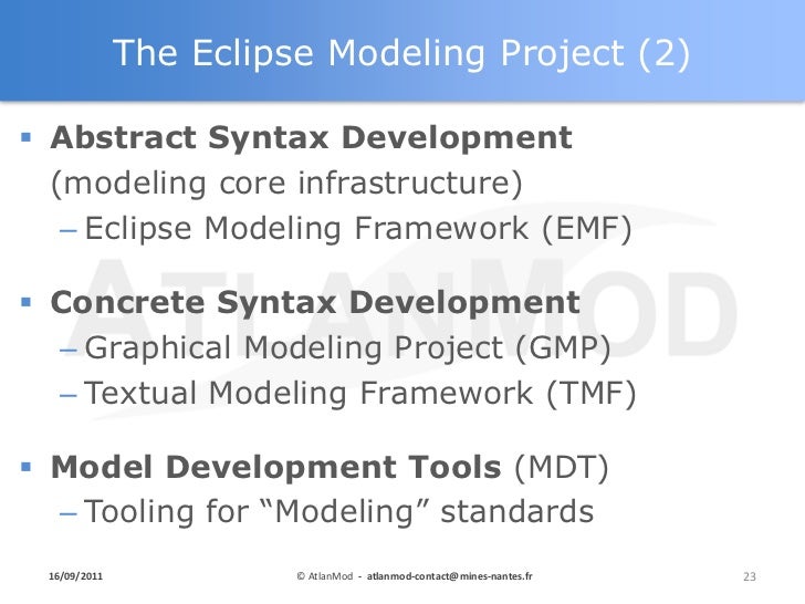 Eclipse Modeling & MoDisco An Introduction to Modeling and (Model D…
