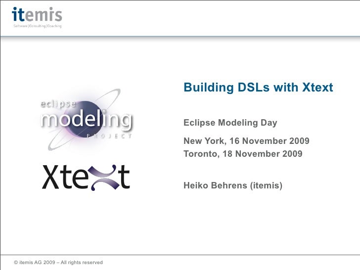 itemis eclipse xtext