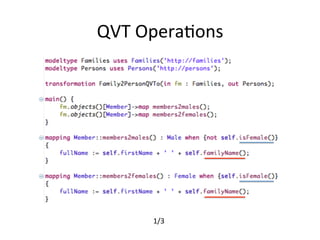 QVT	
  OperaHons	




       1/3	
 