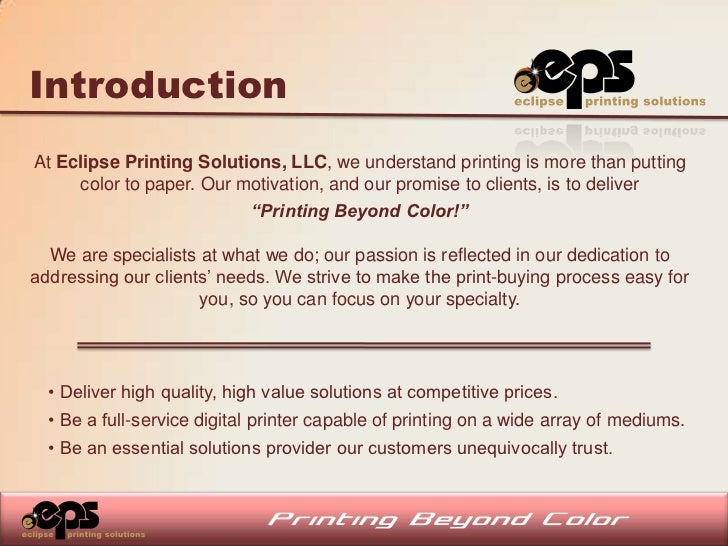 sample of business plan for printing services