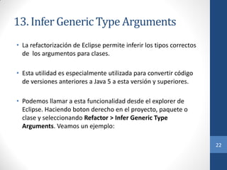 Eclipse refactoring | PDF