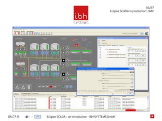 05.07.13 Eclipse SCADA - an introduction · IBH SYSTEMS GmbH
66/87
Eclipse SCADA in production: OMV
 