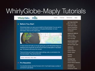 WhirlyGlobe-Maply Tutorials
 