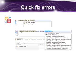 Quick fix errors
 