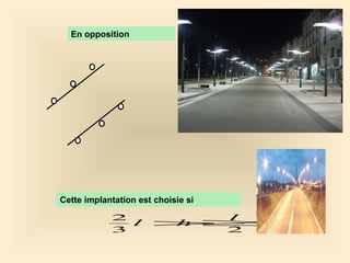 En opposition
Cette implantation est choisie si
23
2 l
hl ≥>
 