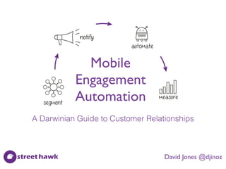 Mobile
Engagement
Automation
David Jones @djinoz
A Darwinian Guide to Customer Relationships
 