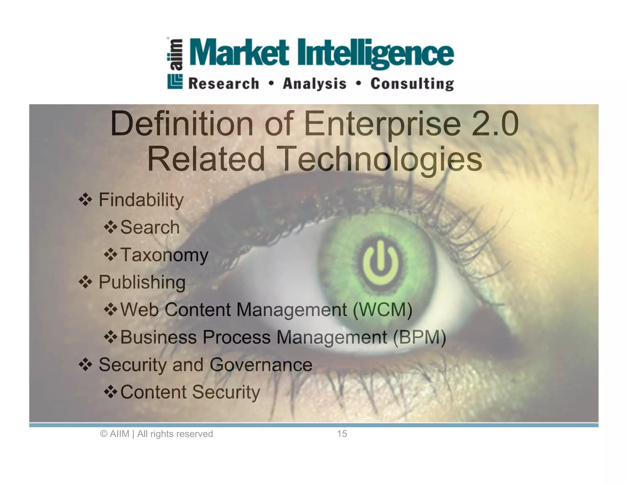 ECM and Enterprise 2.0