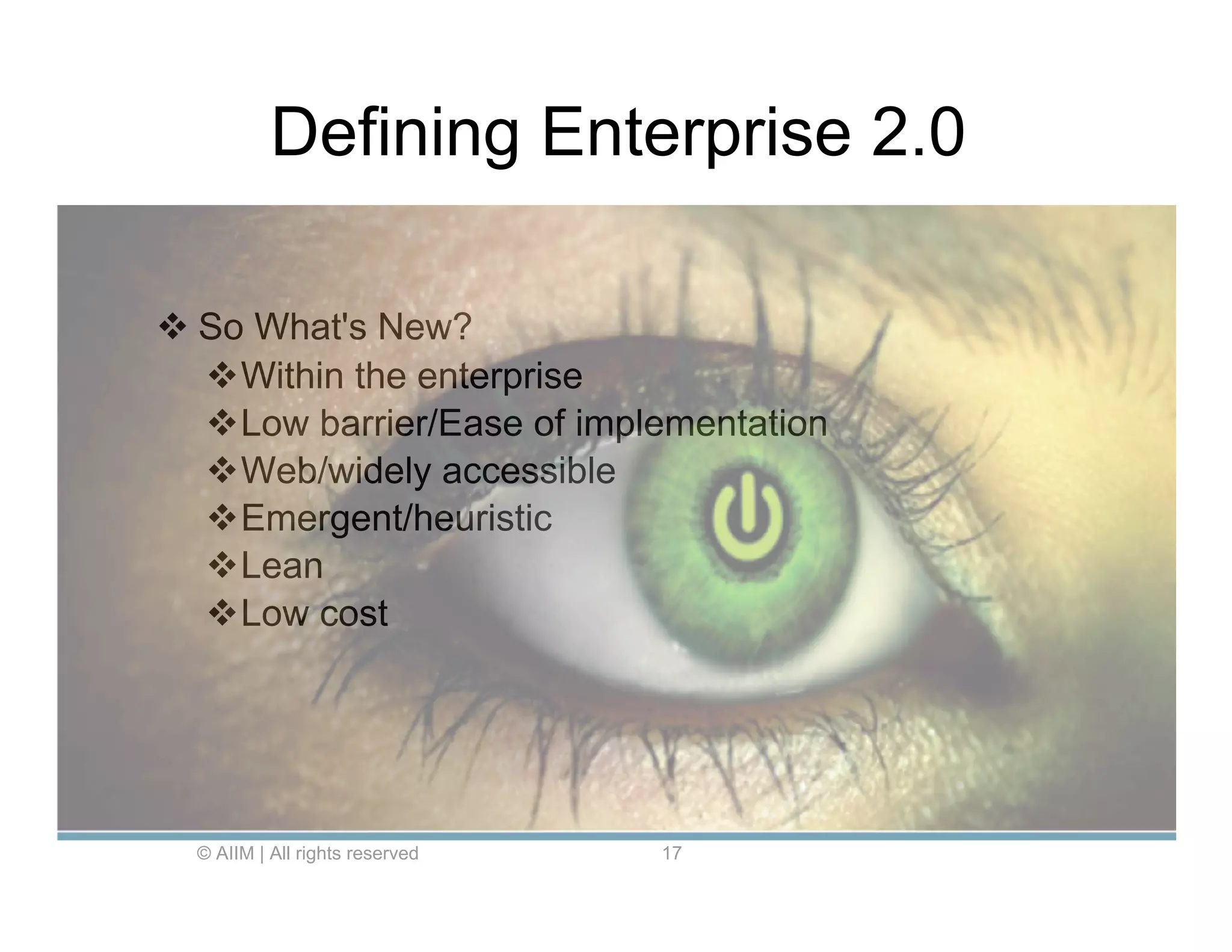 ECM and Enterprise 2.0