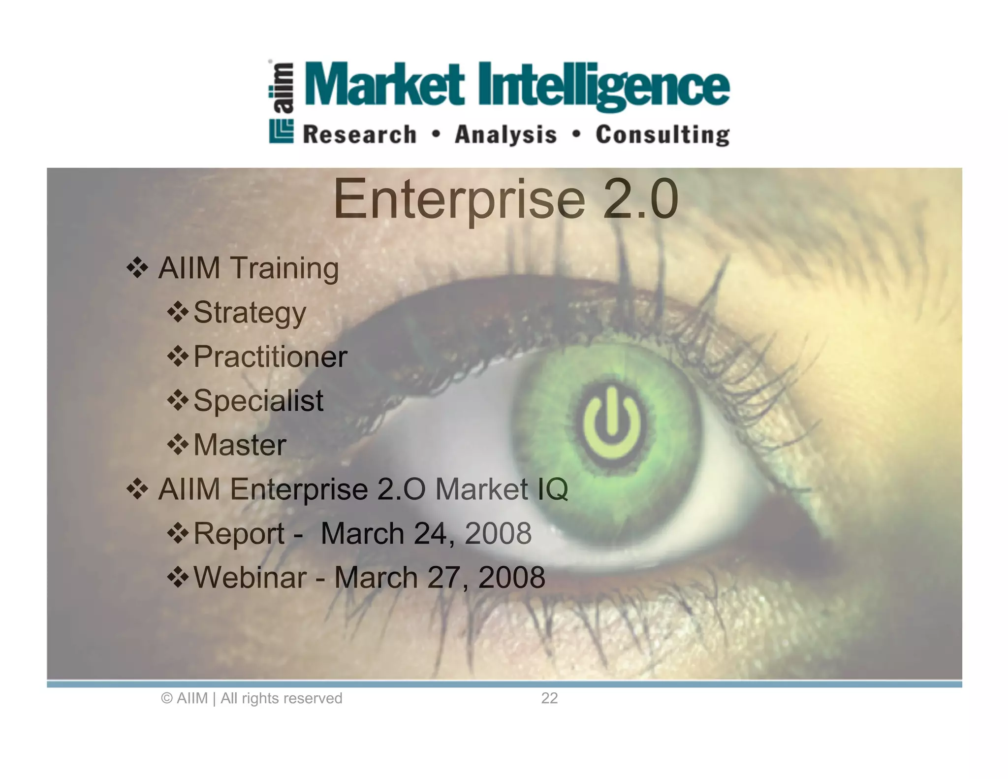 ECM and Enterprise 2.0