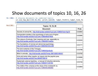 Show	
  documents	
  of	
  topics	
  10,	
  16,	
  26	
  
 