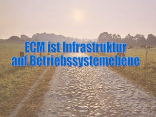 ECM ist Infrastruktur auf Betriebssystemebene 