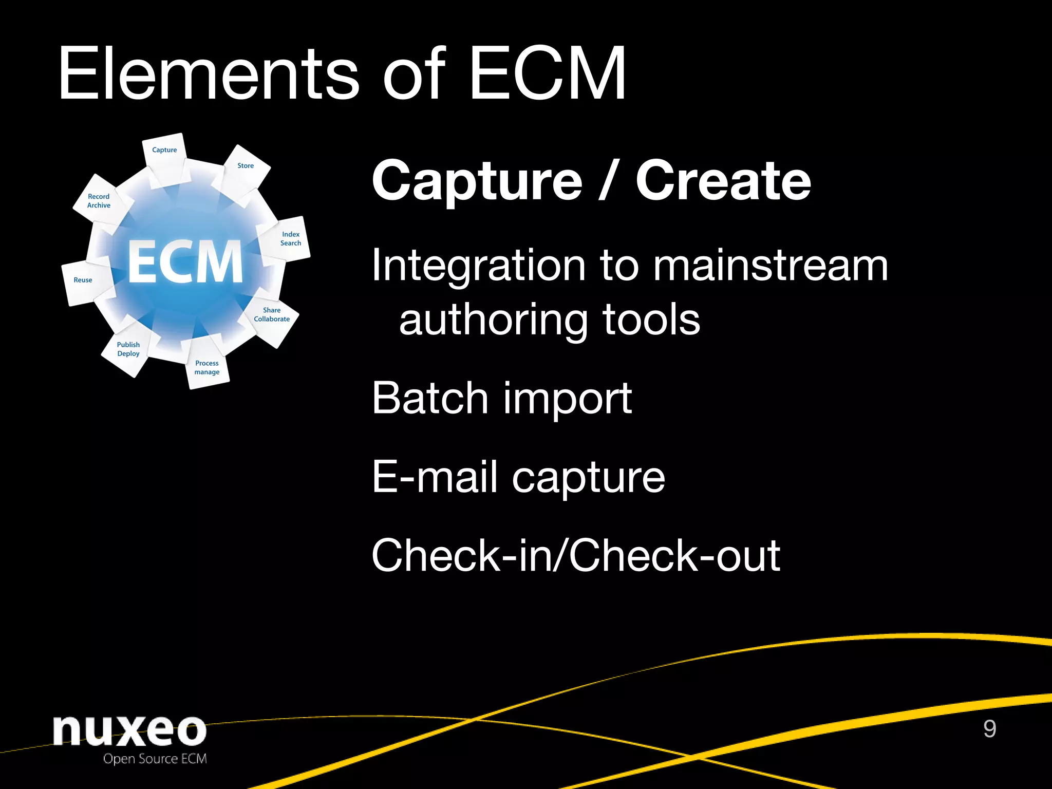 Why Think About ECM Now? Disruptive Forces are At Play Uncertainty about Economy 