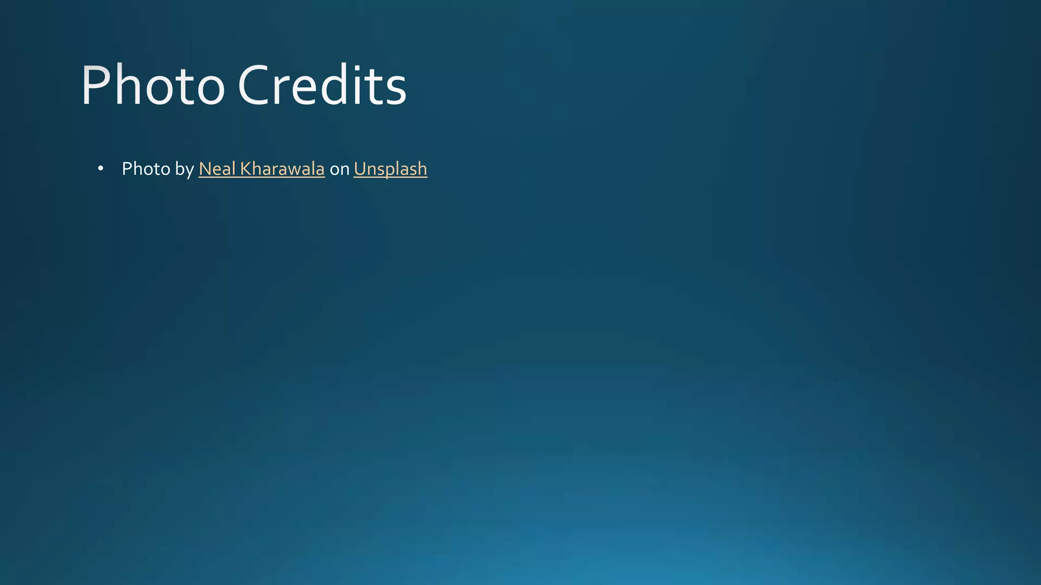 • Photo by Neal Kharawala on Unsplash
 