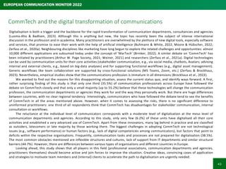 45
Only a small majority of communications professionals expect CommTech
to fundamentally change the profession in their c...