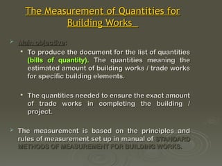 Project Quantities Lecture 1 Introduction Eng Quantities.ppt