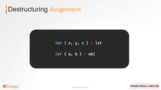 www.fcamara.com.br
Destructuring Assignment
 