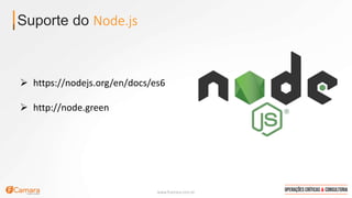 www.fcamara.com.br
Suporte do Node.js
 https://nodejs.org/en/docs/es6
 http://node.green
 