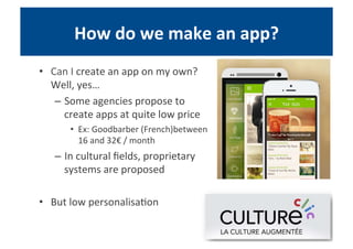 Conférence sur les applications culturelles pour ECM