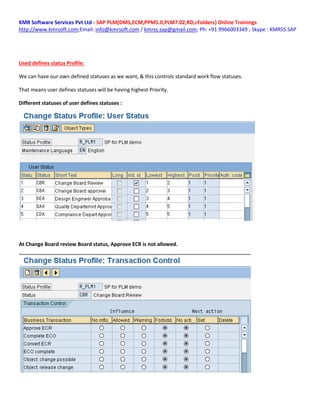 ECM change type configuration document by kmr | PDF