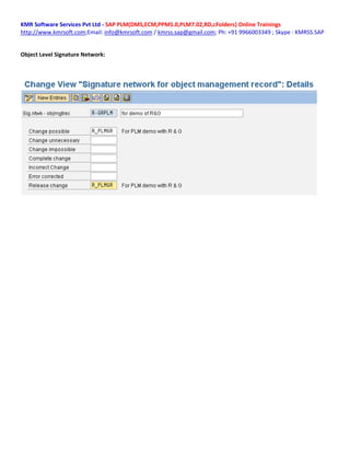 ECM change type configuration document by kmr | PDF