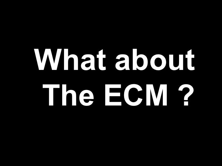 ECM Simple Definition ENG