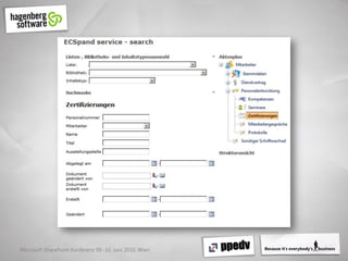 Microsoft SharePoint Konferenz 09.-10. Juni 2010, Wien
 