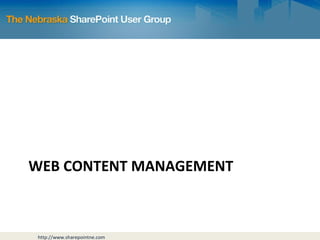 WEB CONTENT MANAGEMENT 