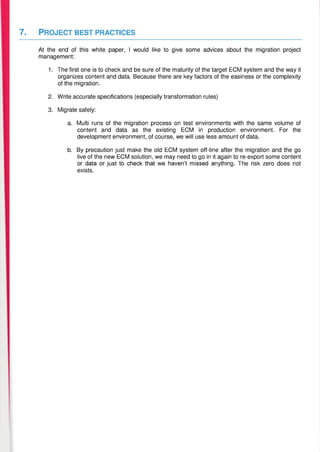 ECM migration pains and relief