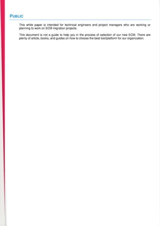 ECM migration pains and relief