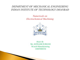 Made By
Mr. AVINASH JURIANI
M.tech-Manufacturing
14MT000354
 