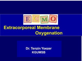 Extracorporeal Membrane
Oxygenation
Dr. Tenzin Yoezer
KGUMSB
 