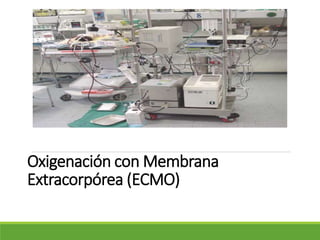 Oxigenación con Membrana
Extracorpórea (ECMO)
 