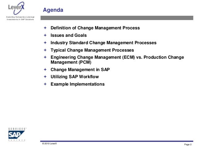 engineering change management overview and best practices change management example