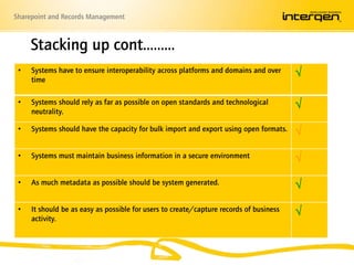 Stacking up cont.……..