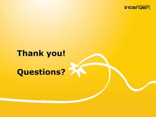 Records Management JourneyPrevious attempts focused on compliance and.......FAILED!Windows SharePoint Services (WSS)  demonstrated business contextSlowly senior management began to see the carrot AND the stickFinally received the green light to do it right!Worked with specialist RM consultants to:Undertake a self assessment which identified the gaps
