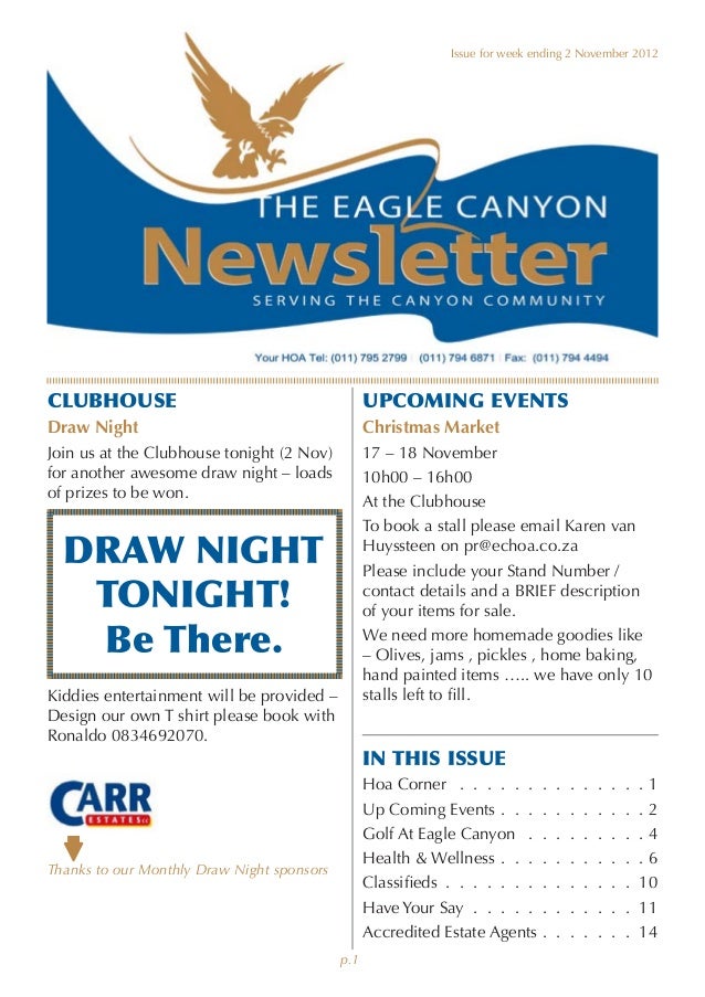 Layout Design For Urban Community Newsletter Example Layout Design For Urban Community Newsletter Example