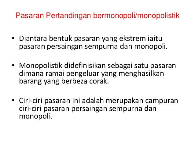 Ecn 2013 pasaran persaingan tak sempurna