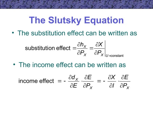 ecn5402.ch05.ppt, lecture note, income and substitution effect | PPT