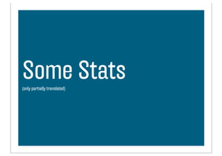 Some Stats
(only partially translated)
 