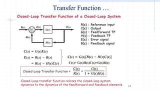 Comprehensive Introduction to Control Systems Engineering: Transfer ...