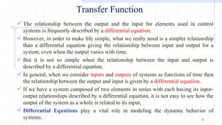 Comprehensive Introduction to Control Systems Engineering: Transfer ...