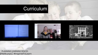 Curriculum
PLANNING LEARNING SPACES
@Nelkcarps│ #InspiredToLearn
 