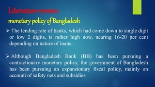 MONETARY POLICY OF BANGLADESH | PPT