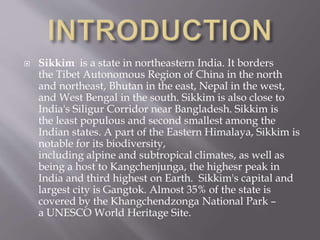Economics SIKKIM
