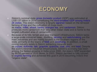 Economics SIKKIM