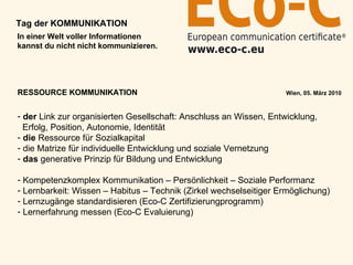 E Co C Der Kommunikation 2