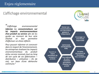 Enjeu réglementaire
9
 